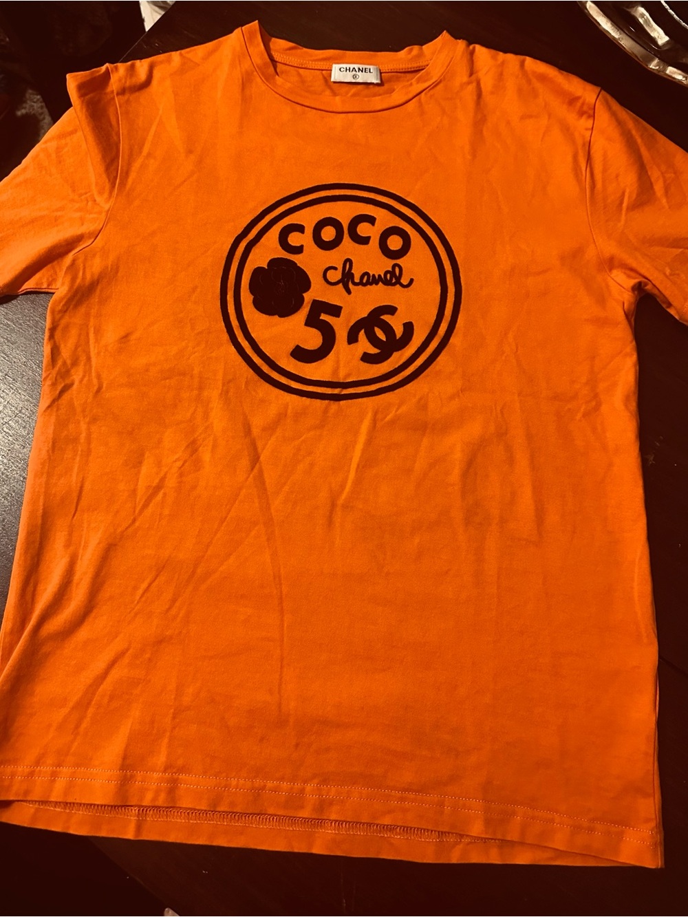 CC Orange Graphic Logo Crew Neck T-Shirt